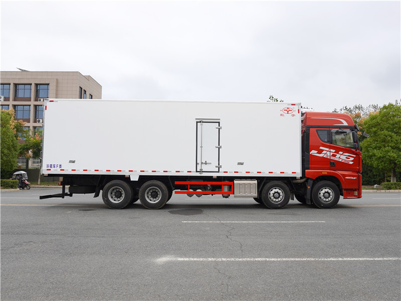 冷藏车 面包冷藏车 解放JH6高顶双卧前四后八冷藏车